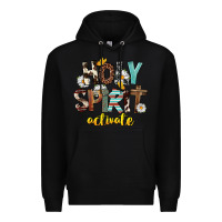 Black Holy Spirit Activate Premium Hoodie - FaDigitalArtStudio