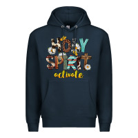 Navy Holy Spirit Activate Premium Hoodie - FaDigitalArtStudio