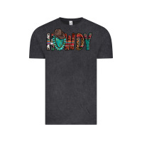 Vintage Black Western Howdy Gemstone Cowboy Hat Vintage Tee - HowdyJamesFarm