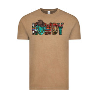 Vintage Coffee Western Howdy Gemstone Cowboy Hat Vintage Tee - HowdyJamesFarm