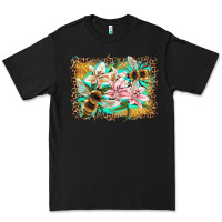 Black bees and lilies with leopard Premium Tee - Artiststas