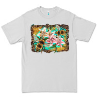 Dove Grey bees and lilies with leopard Premium Tee - Artiststas