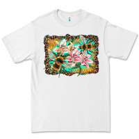 White bees and lilies with leopard Premium Tee - Artiststas