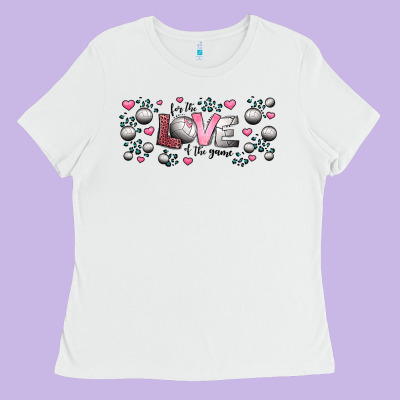 For The Love Of The Game  Volleyball Ladies Tee Designed By Jasminsmagicworld