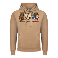 Vintage Coffee Peace love Baseball Vintage Hoodie - HowdyJamesFarm