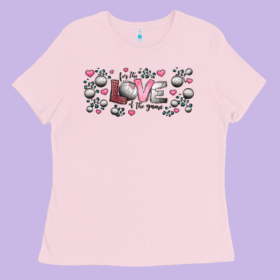 For The Love Of The Game  Volleyball Ladies Tee Designed By Jasminsmagicworld