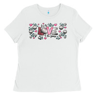 White for the love of the game  volleyball Ladies Tee - Jasminsmagicworld