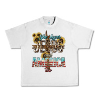 Lunar Rock She loves Jesus and America too sunflower Urban Heavy Tee - HowdyJamesFarm