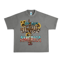 Tornado She loves Jesus and America too sunflower Urban Heavy Tee - HowdyJamesFarm