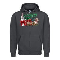 Smoke Christmas Vibes Zipper Hoodie - CowhideDigitalArt