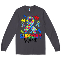Smoke support squad autism Long Sleeve Tee - CowGirlArtShop