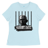 Baby Blue Arrest Fauci Essential Ladies Tee - minhPixels