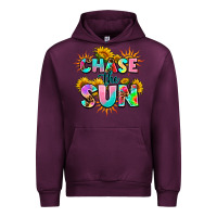 Mauve Wine chase the sun Urban Hoodie - AdoDesignShop