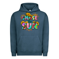 Pigment Midnight Navy chase the sun Urban Hoodie - AdoDesignShop