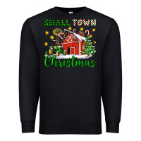 Black Small Town Christmas Premium Sweatshirt - Artiststas