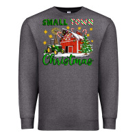 Charcoal Heather Small Town Christmas Premium Sweatshirt - Artiststas