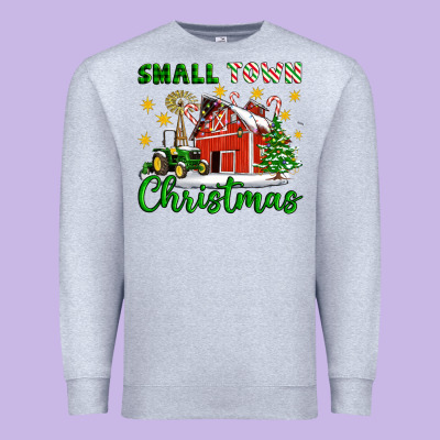 Small Town Christmas Premium Sweatshirt Designed By Artiststas