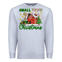 Heather Grey Small Town Christmas Premium Sweatshirt - Artiststas