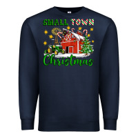Navy Small Town Christmas Premium Sweatshirt - Artiststas