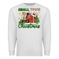 Oatmeal Heather Small Town Christmas Premium Sweatshirt - Artiststas
