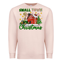 Pale Pink Small Town Christmas Premium Sweatshirt - Artiststas