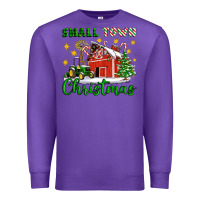 Purple Small Town Christmas Premium Sweatshirt - Artiststas