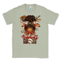 Matcha Baseball Mom Afro Messy Bun Classic Tee - texasbilliewilder