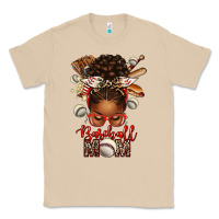 Mushroom Baseball Mom Afro Messy Bun Classic Tee - texasbilliewilder