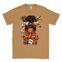 Toasted Coconut Baseball Mom Afro Messy Bun Classic Tee - texasbilliewilder