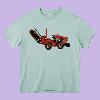 Red Ditch Witch Heavy Core Tee Designed By Lillyallendesigns