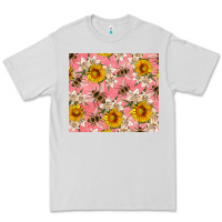 Dove Grey bees and flowers Premium Tee - Artiststas