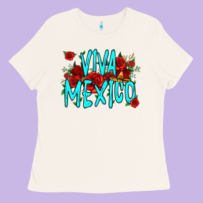 Viva Mexico Long Live Mexico Ladies Tee Designed By Jasminsmagicworld