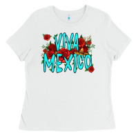 White viva mexico long live mexico Ladies Tee - Jasminsmagicworld