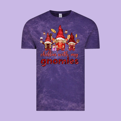 Chilling With My Gnomies Valentine's Day Vintage Tee Designed By Howdyjamesfarm