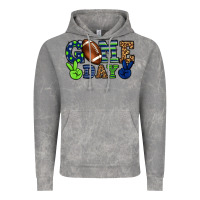 Cloud Rock Game day green and blue team color Vintage Hoodie - HowdyJamesFarm