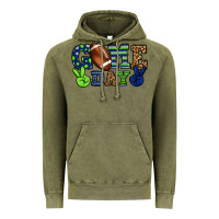 Vintage Olive Game day green and blue team color Vintage Hoodie - HowdyJamesFarm