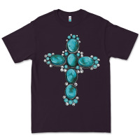 Plum western Gemstone cross Premium Tee - Artiststas