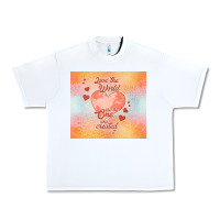 White love the world like the one Urban Heavy Tee - TumblerDesignByShophia