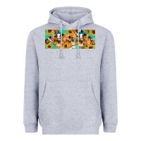 Heather Grey Cow fall pumpkin Heavyweight Hoodie - Artiststas