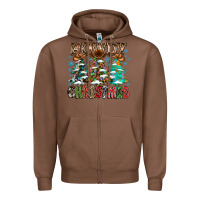 Chestnut Howdy Christmas Zipper Hoodie - CowhideDigitalArt