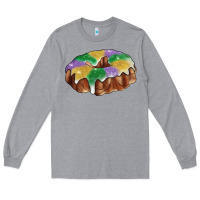 Heather Grey mardi gras king cake Long Sleeve Tee - RanaPortraitStore