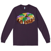 Plum mardi gras king cake Long Sleeve Tee - RanaPortraitStore