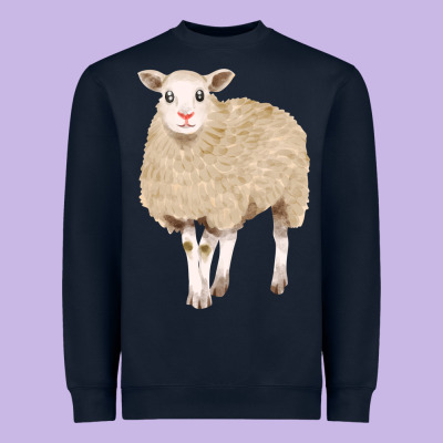 Sheep Heavyweight Sweatshirt Designed By Fadigitalartstudio
