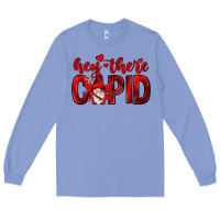 Colony Blue Hey there Cupid Valentine's Day Long Sleeve Tee - HowdyJamesFarm