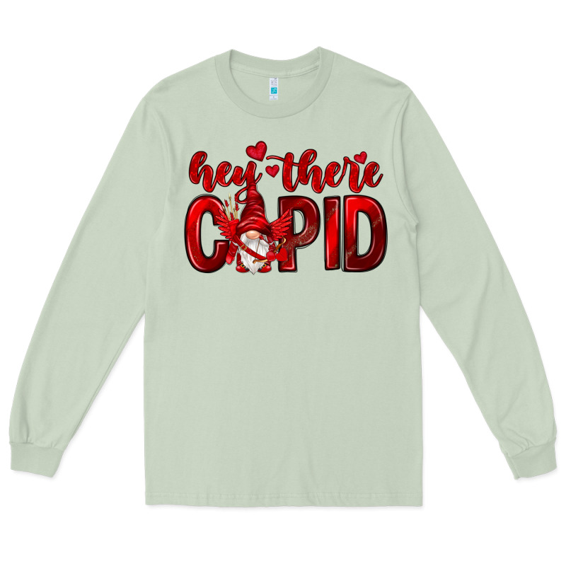 Hey There Cupid Valentine's Day Long Sleeve Tee by HowdyJamesFarm | Teevron