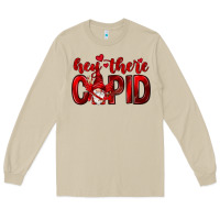 Mushroom Hey there Cupid Valentine's Day Long Sleeve Tee - HowdyJamesFarm