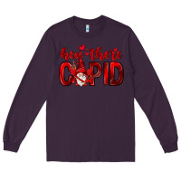 Plum Hey there Cupid Valentine's Day Long Sleeve Tee - HowdyJamesFarm