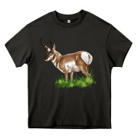 Asphalt pronghorn Heavy Core Tee - LillyAllenDesigns