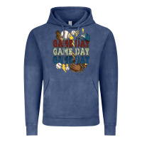 Vintage Denim Game Day lightning bolt Baseball Vintage Hoodie - HowdyJamesFarm