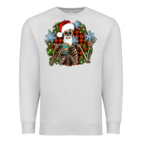 Dove Grey Santa skeleton christmas Premium Sweatshirt - Artiststas